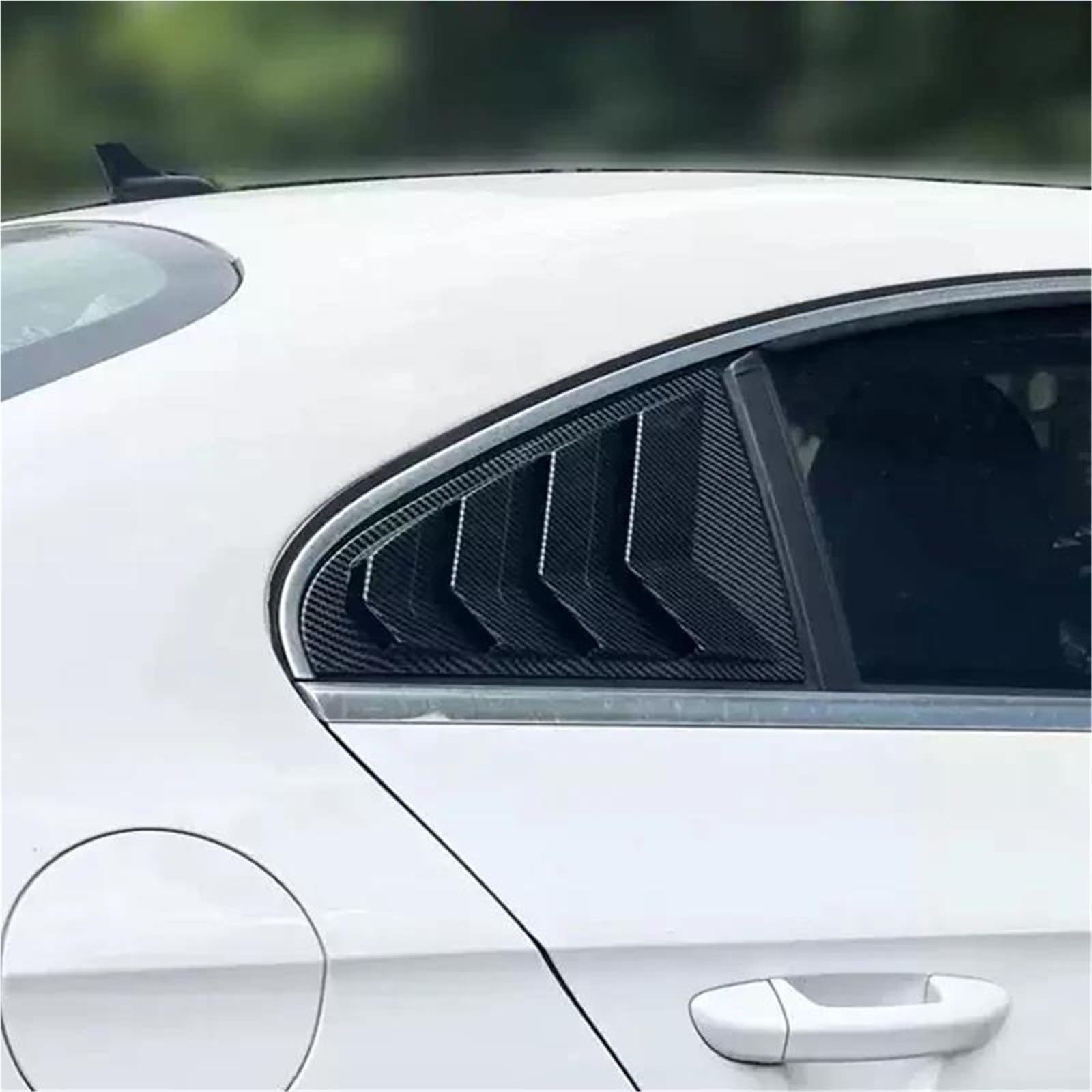 samochód Żaluzja Tylnej Szyby Bocznej Dla VW Passat CC 2010-2018 Tylna Trójkątna Ramka Dekoracyjna Żaluzji(D)
