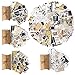 FORMIZON Vintage Scrapbooking Papier, 4 Set Vintage Journal Sticker Washi Scrapbooking Aufkleber, Aufkleber Dekoration Tagebuch Sammelalbum, Buchstaben für Bastelarbeiten und Bastelprojekte