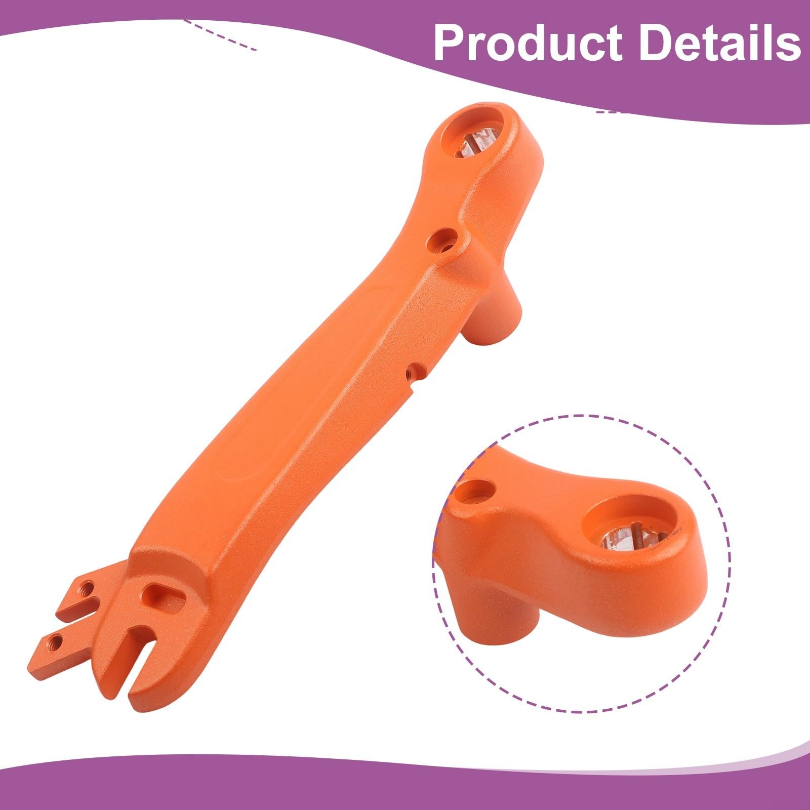 KiraKira Bras oscillant arrière droit de rechange G2 pour scooter Pro EU 2024, fourche en alliage métallique, restaure la stabilité, rouge