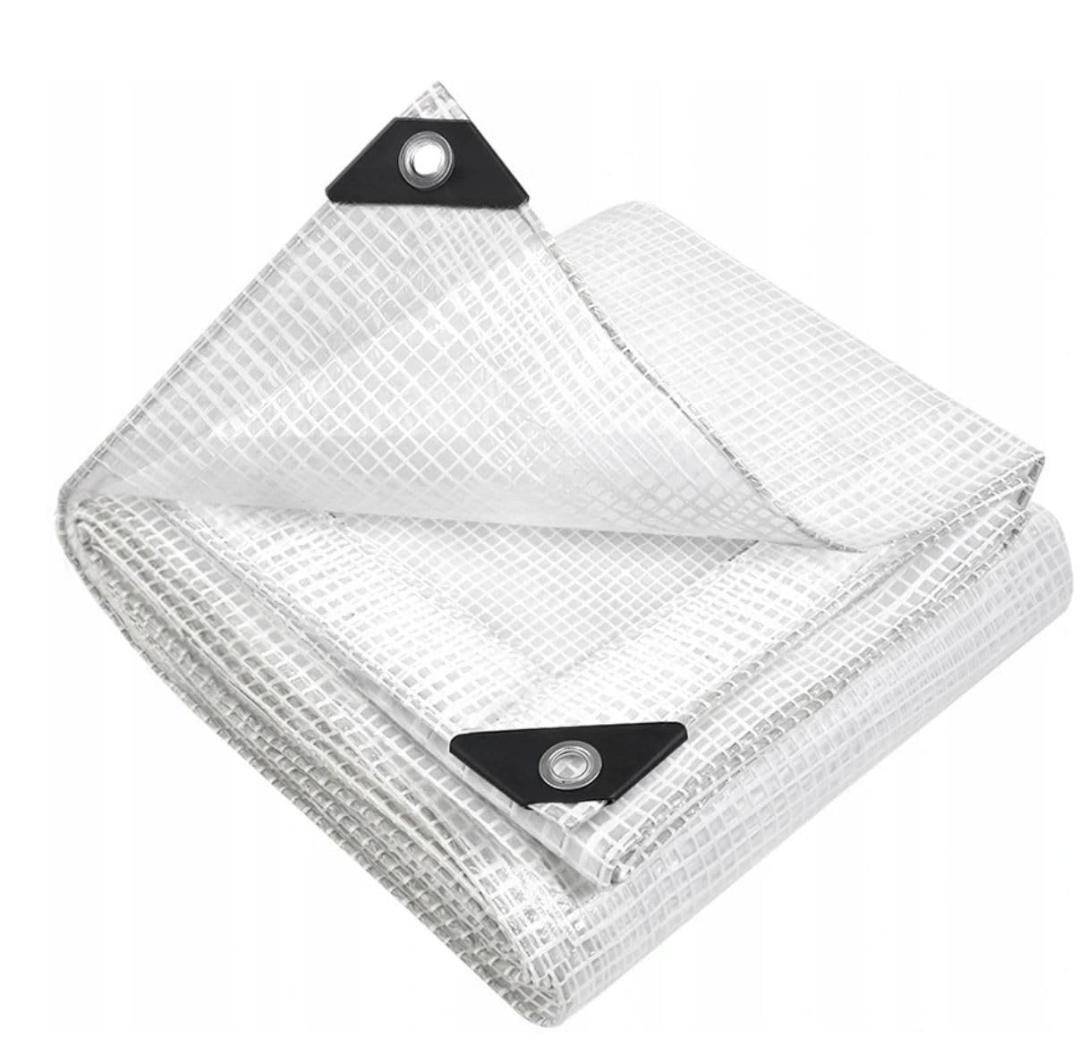 B2c Transparent Clear Tarpaulin Extra Heavy Duty 350Gsm Sheet Waterproof Cover Tarp (0.65M X 0.65M)