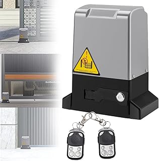 Rack Driven Security Gate Operator 370W-1200W,Electric Gate Motor for HeavyDriveway Slide Gates,Automatic Sliding Gate Driven for Hotel,Factory,Yard Gate(Door Weight 600kg-2000kg),750W