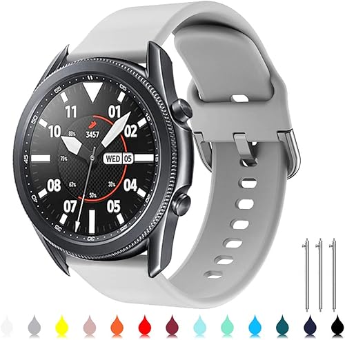 Miniatura 1 de TOOLAIK Correa de reloj de 0.866 pulgadas compatible con Samsung Galaxy Watch 3 de 1.772 pulgadasGalaxy Watch 1.811 pulgadasGear S3 FrontierClassic,