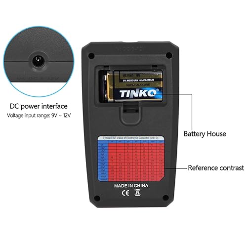 Vista 18 de BSIDE ESR02 PRO Digital Transistor SMD Componentes Probador Diodo Triodo Capacitancia Inductancia Multímetro Medidor ESR Rojo
