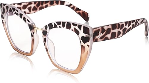 Miniatura 2 de FEISEDY B4107 - Lentes de bloqueo de luz azul de gran tamaño para mujer