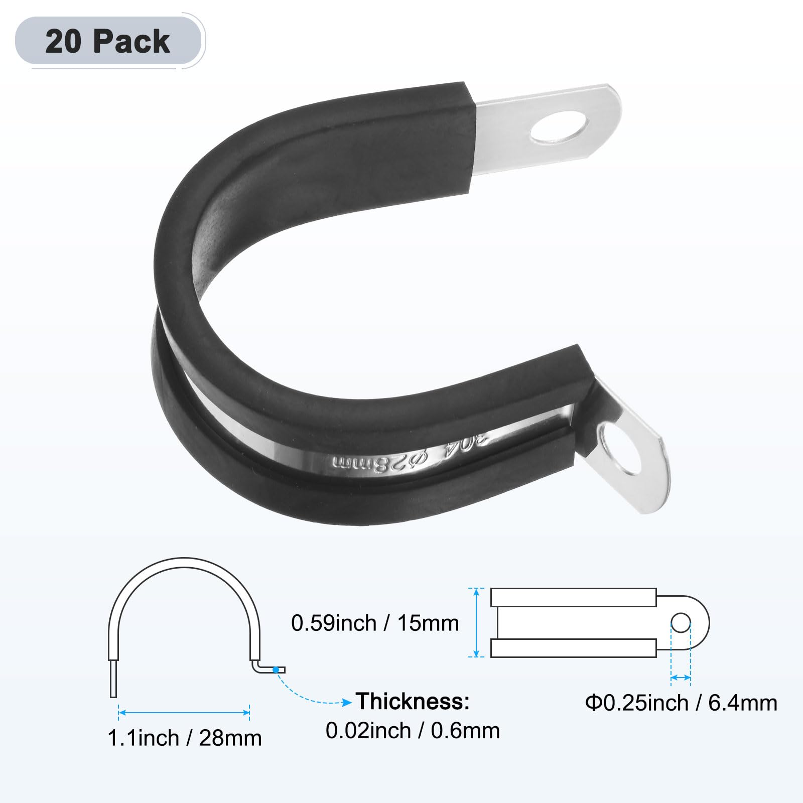 M METERXITY 20-Pack Cable Clamps - Image 3