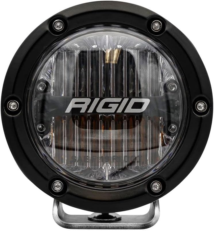 RIGID Industries 360-Series Pro 4 Inch Yellow/White SAE LED Lights Pods - Street Legal, Surface Mount, Universal Fit, Pair