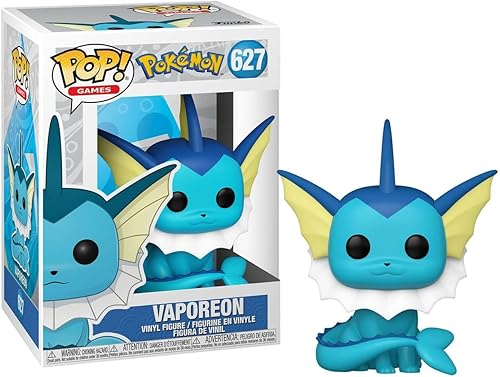 Miniatura 2 de Pokemon - Vaporeon Pop! Figura de vinilo (incluye funda protectora compatible con Pop Box)