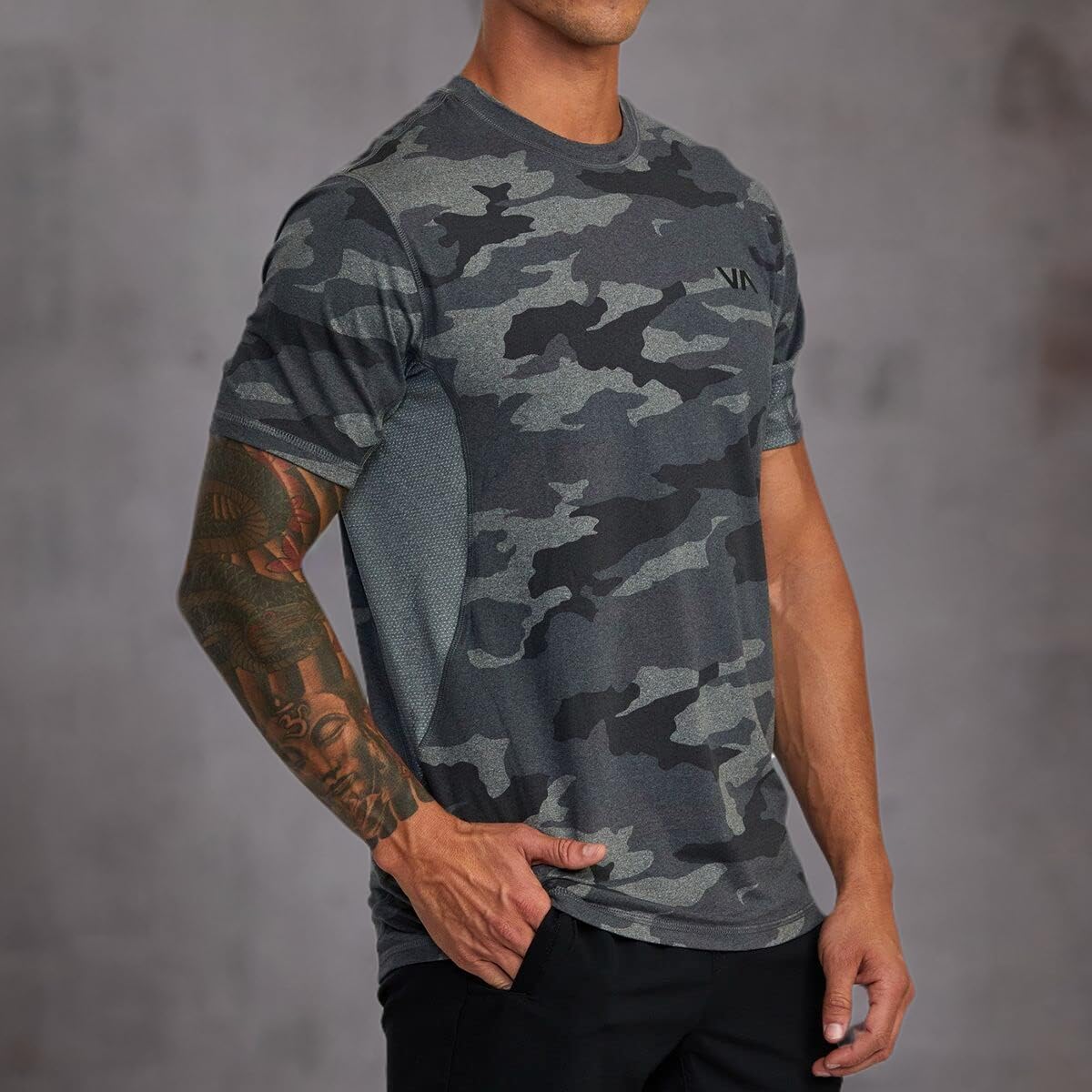 RVCA Mens Sport Vent Short Sleeve Crew Neck T-Shirt - Image 8