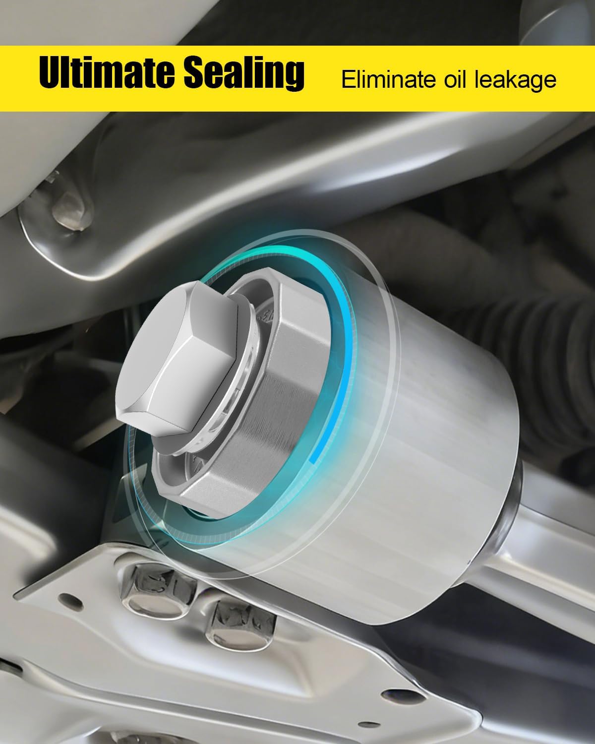 Aluminum Oil Filter Cover Cap Assy Replace 1562037010 917039 156200T010 19185631 Fit for Toyota Corolla Matrix Prius Lexus CT200H ES300 ES330 Scion IM Scion XD