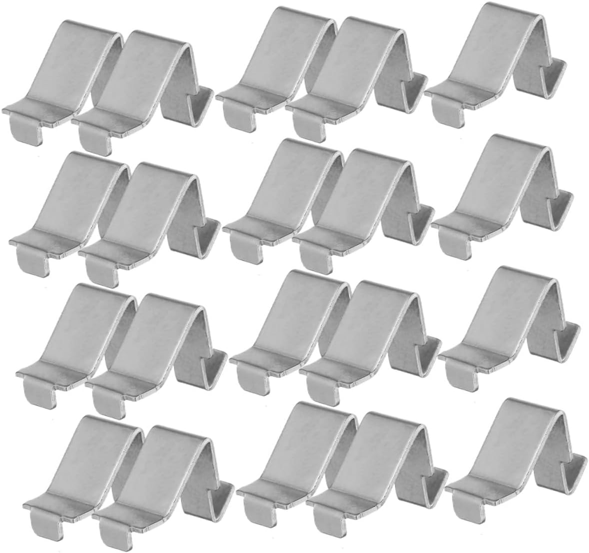 Veemoon 8mm Certified Adjustable Stable Metal Shelf Clips for Cabinets and Bookcases, 50 Pieces Multipurpose Use Home Storage Kit