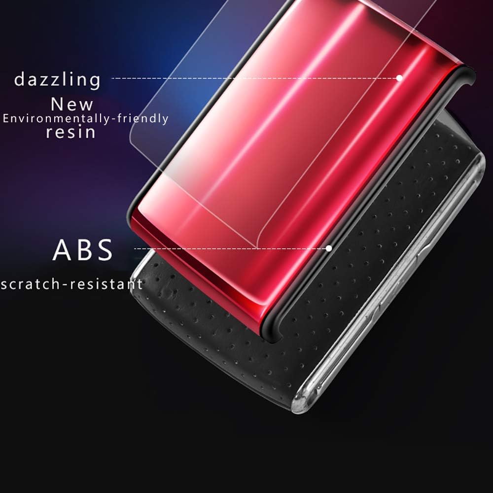 ontto for Volvo Key Fob Cover Glossy Shine Resin and ABS Key Case Holder Jacket Skin Protector Keyless pink