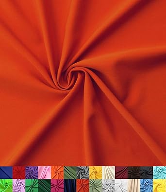 Barcelonetta | Poplin Fabric for Sewing | Poly Poplin | 100% Polyester | by the Yard | 60" Wide Roll | Arts and Crafts Supply Rust, 2 Yard
