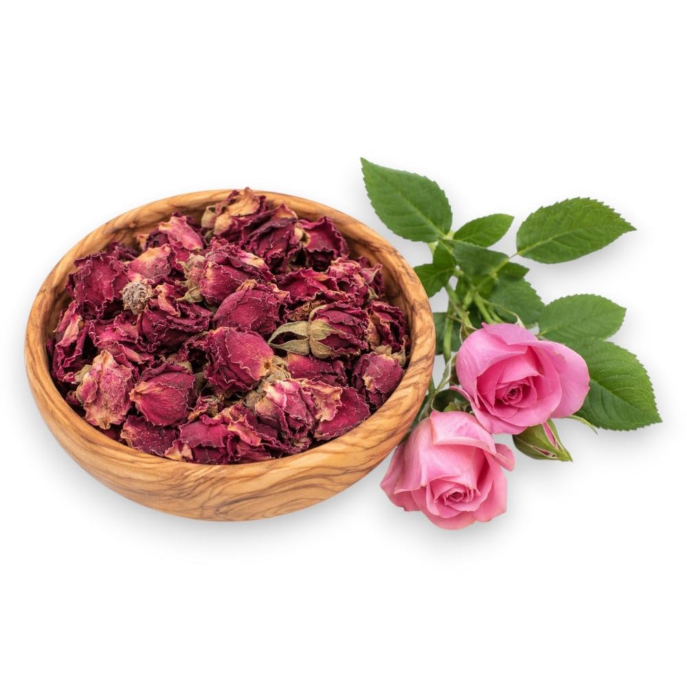 Rosenblüten mit Kelch getrocknet » Natürliches Kaninchenfutter & artgerecht