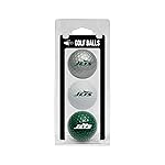 Team Golf NFL New York Jets 3 Golf Ball Pack Regulation Size Golf Balls, 3 Pack, Full Color Durable Team Imprint