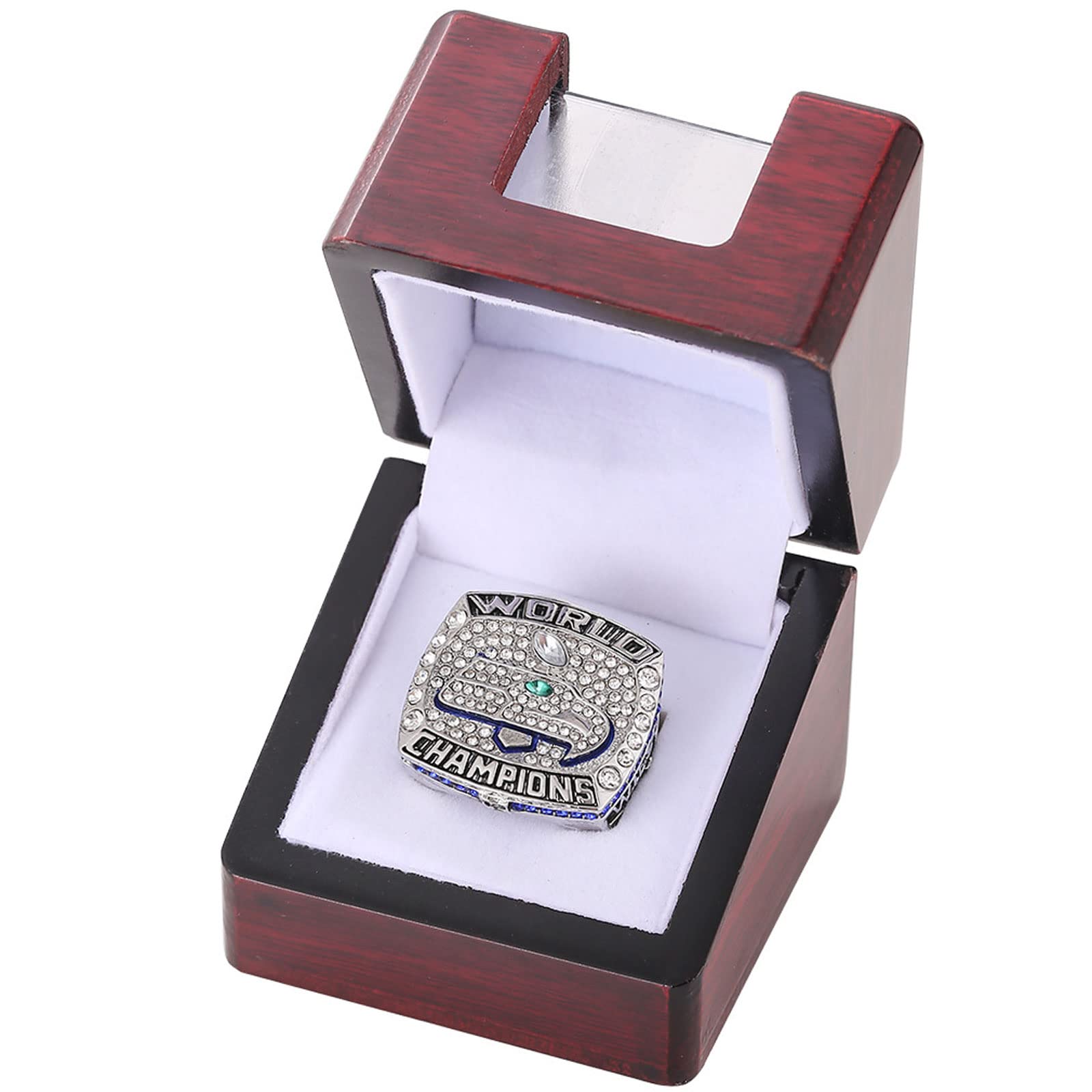 NVeeus All Previous Champion Ring Replica ，for Fans Friends and Family Birthday Collection Gift,with Display Box/2013 Seahawks