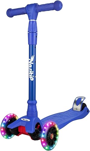 Scooters for Kids Age 3-5, Kick Scooter for Boys Girls Toddlers, 4 Adjustable Height, AEBC-9 Bearing, 3 Light Up Wheels, Outdoor Activities for