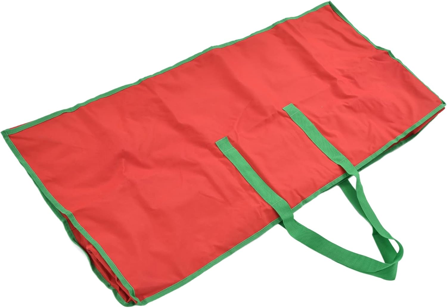 Christmas Tree Storage Bag, Bright Red 600D Oxford Cloth Protective Organizer with Double Zipper and Reinforced Handles for Home Holiday Decor Storage