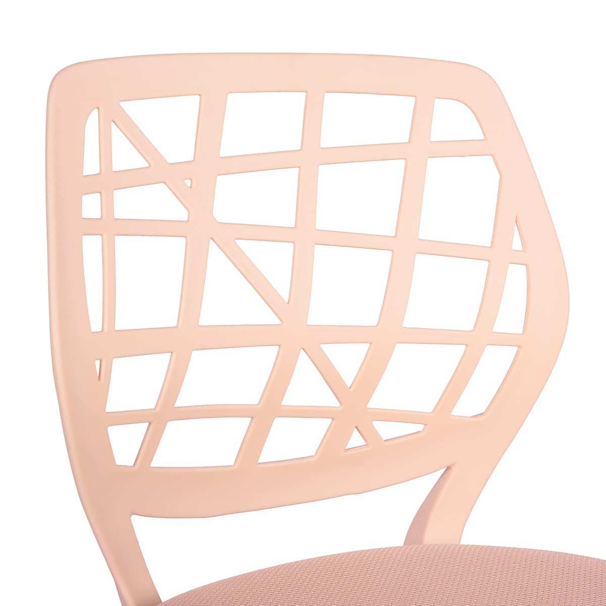 Meuble Cosy Ergonomiczne krzesło biurowe, obrotowe siedzisko z regulacją wysokości, krzesło komputerowe bez podłokietników, do telepracy, nauki i sypialni, koralowo-różowy