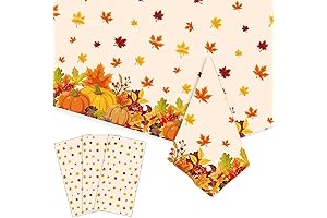 Pack Thanksgiving Disposable Tablecloths Fall