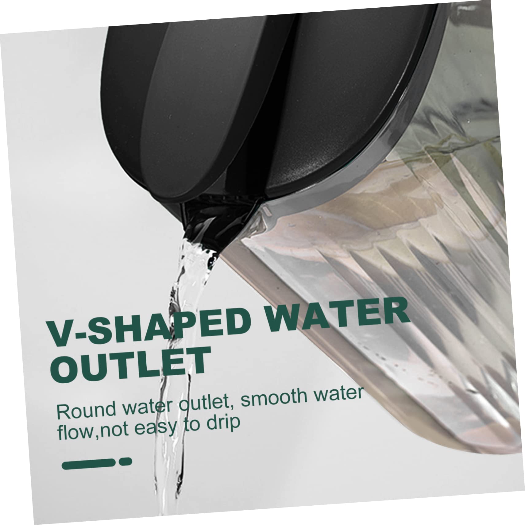 Healifty Jarra para Agua Fría de 2200ml para Hogar y Hotel, Tapa y Cuerpo de Plástico As, Gran Capacidad y Confiable para Bebidas Caseras