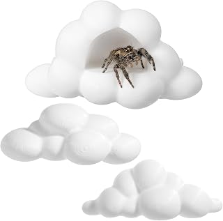 ElevateTech Jumping Spider Enclosure Accessories, 3 Pcs Jumping Spider Hide Habitat Accessories Magnetically Jump Spiders Cloud Platforms for Mantises, Wolf-Spiders Climbing and Exploration