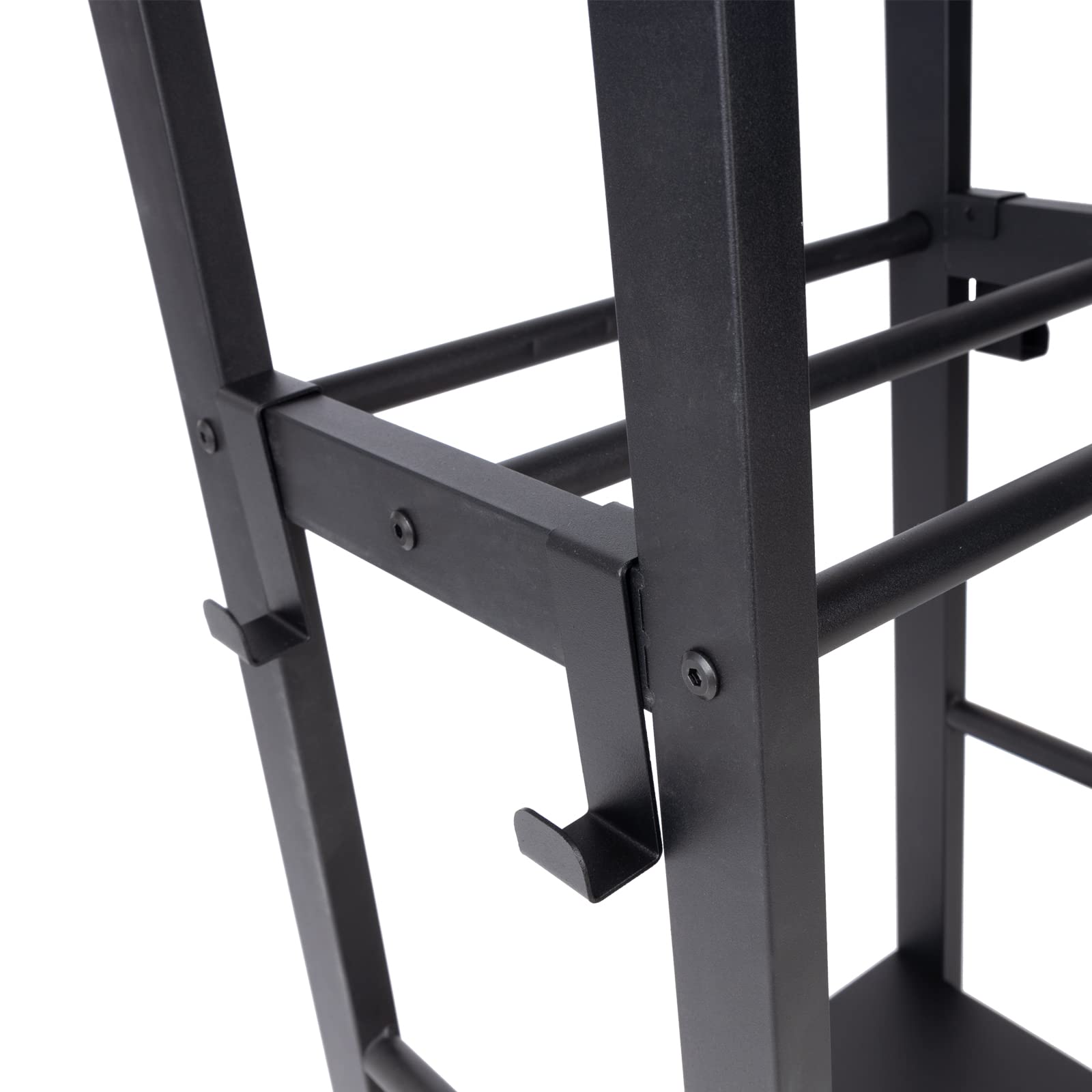 Floordirekt Estantería para leña de chimenea para interior y exterior, estantería de metal para almacenamiento de madera de Corfú, 40 x 30 x 100 cm