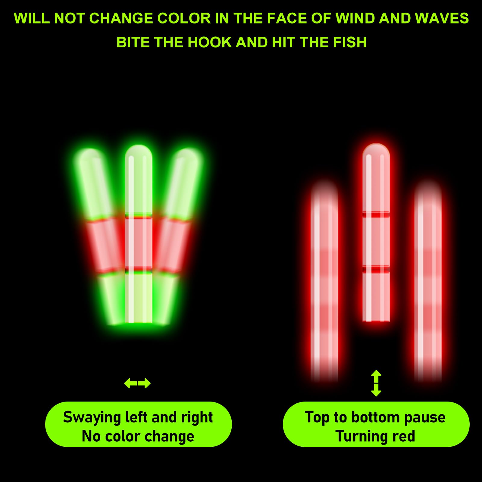 LED Angelposen Set Mit Bissanzeiger - Doppelfarbige Nachtfischboje Für Fluss & See