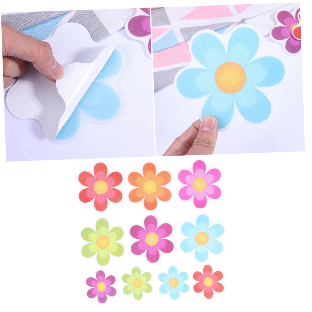 Amosfun 57 Uds Pegatinas Antideslizantes para El Hogar Pegatinas Antideslizantes para Bañera Y Ducha Peldaños De Seguridad para Bañera Seguridad para El Baño