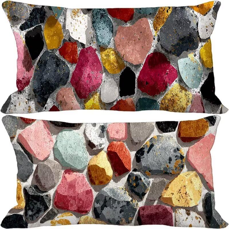 Coussin canapé rose 70x90 lot de 2 housses imperméables extérieur été