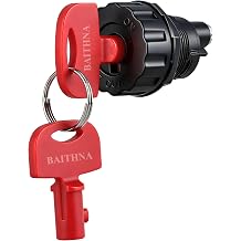 10A 14VDC 2P ON-Off SPST Battery Disconnect Switch with 2 Removable Keys Isolator Cut-Off Switch for Car Boat RV