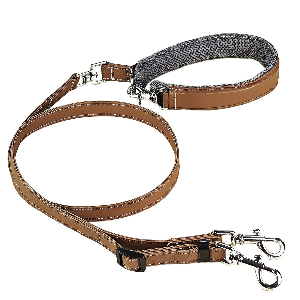 Amazon | Beanspet 犬用リード 2重ロック ダブルナスカン レザー