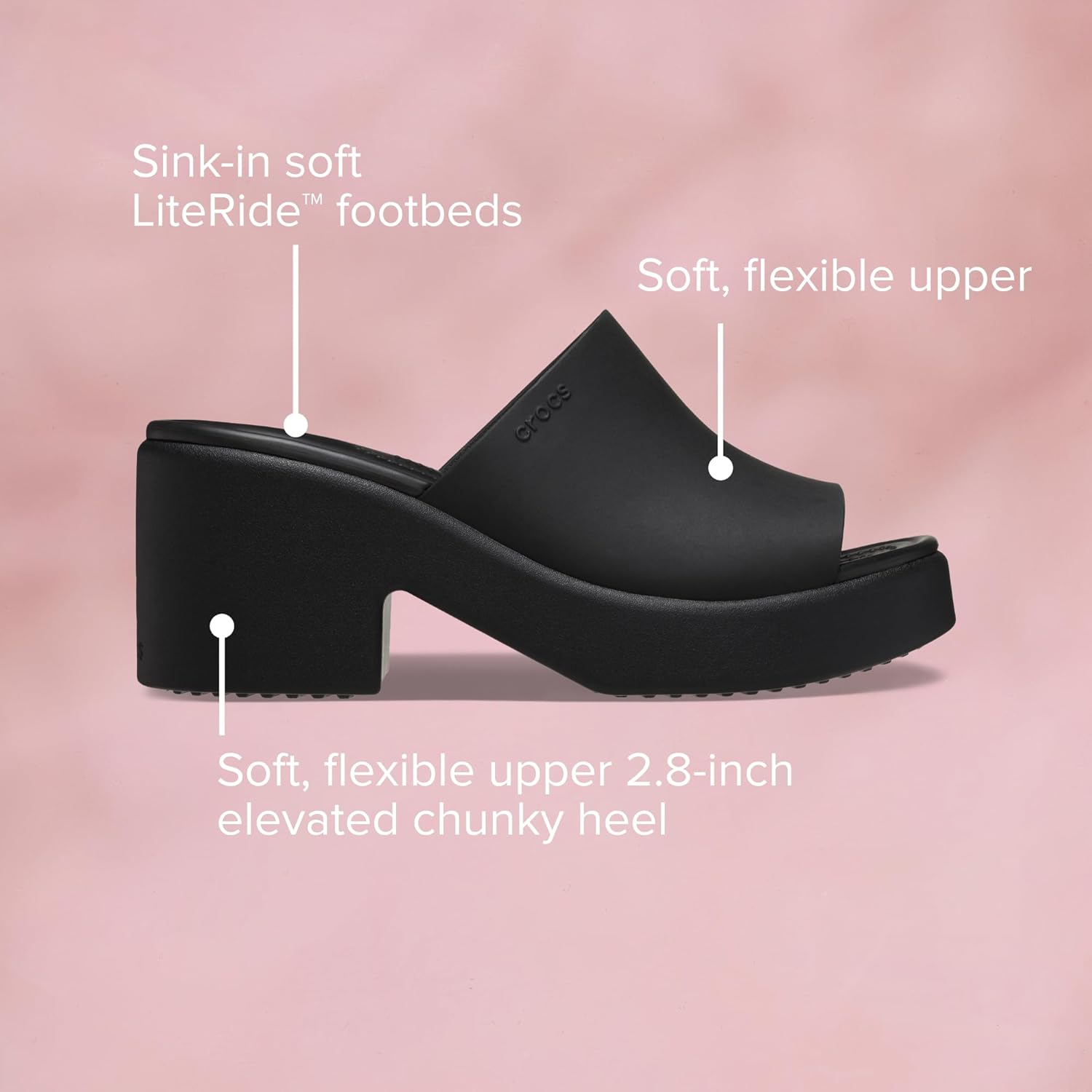 Crocs Women's Brooklyn Slide Heel Sandals - Image 6