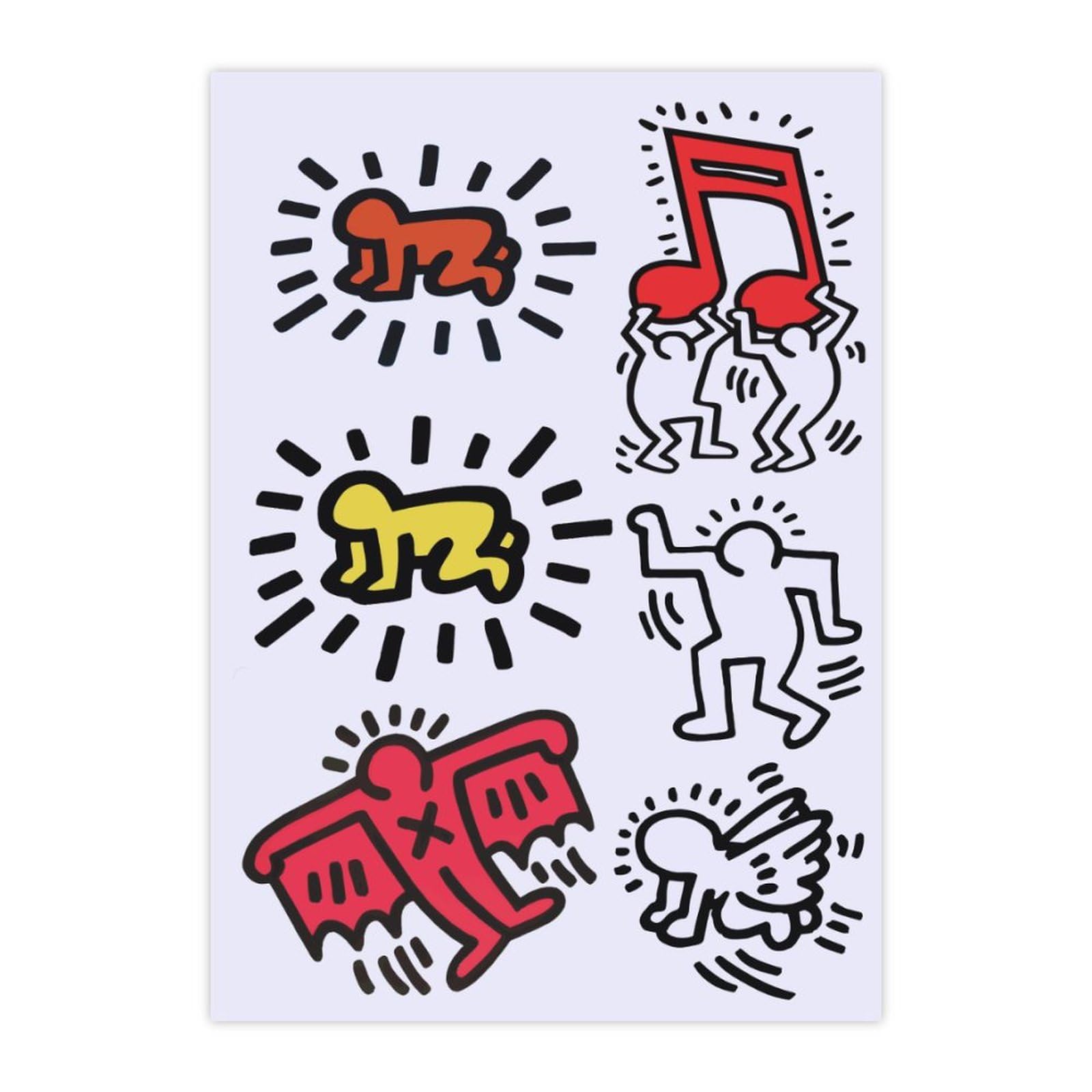 希少カタログ1983 Keith Haring 12-STICKER