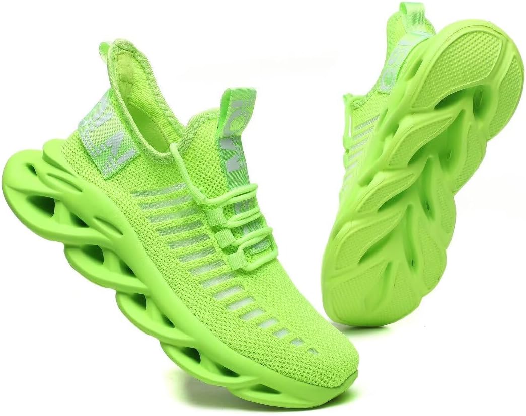 Jakcuz Women's Lace Up Walking Shoes Breathable Ultra Lightweight Sport Casual Ladies Girls Fashion Platform Sneakers - Image 3