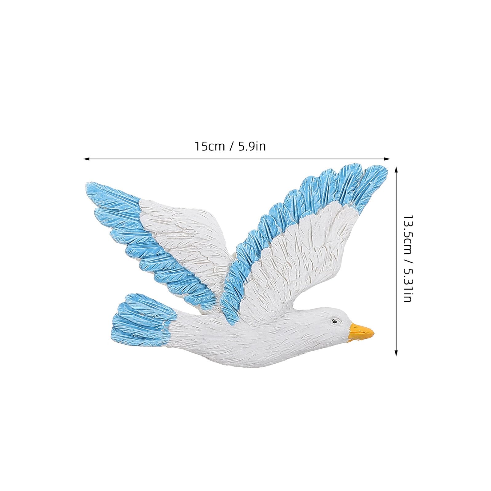 SOIMISS 3pezzi Gocce Di Uccelli Appese in Resina Blu Destra Gabbiani Da Parete Ciondolo Creativo Per Casa Per Pareti Soffitti Alberi