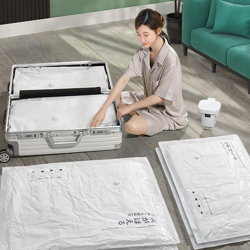 Sacchetti di stoccaggio sottovuoto Sacco di Compressione sottovuoto con Pompa elettrica Sacchetti sottovuoto per trapunte, Coperte, Biancheria da Letto, Abbigliamento 80% in più di Sacchetti di c