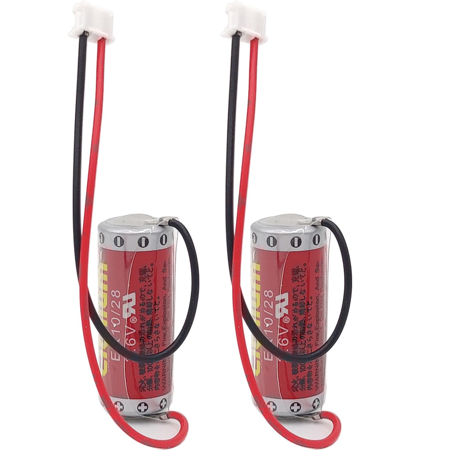 LINXDB 2-Pack ER10/28 Battery 3.6V 800mAh ER10280 PLC Lithium Battery for FX2NC-32BL ER10/28