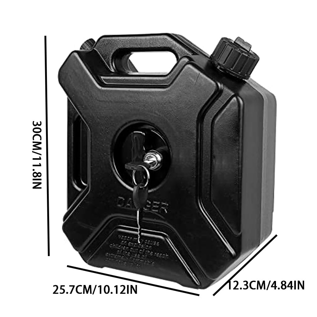 Bidón de gasolina para motocicleta, bidón de carreras HDPE, para equipo motocicleta, recipiente aceite plástico para UTV con soporte 1 galón , rojo
