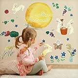 スクウェアショップ ウォールステッカー ムーンフェスティバル 30cm×135cm w0039 月ムーン 秋 シール ステッカー お月見 moon 十五夜 紅葉 パーティー ギフト イベント 受注印刷