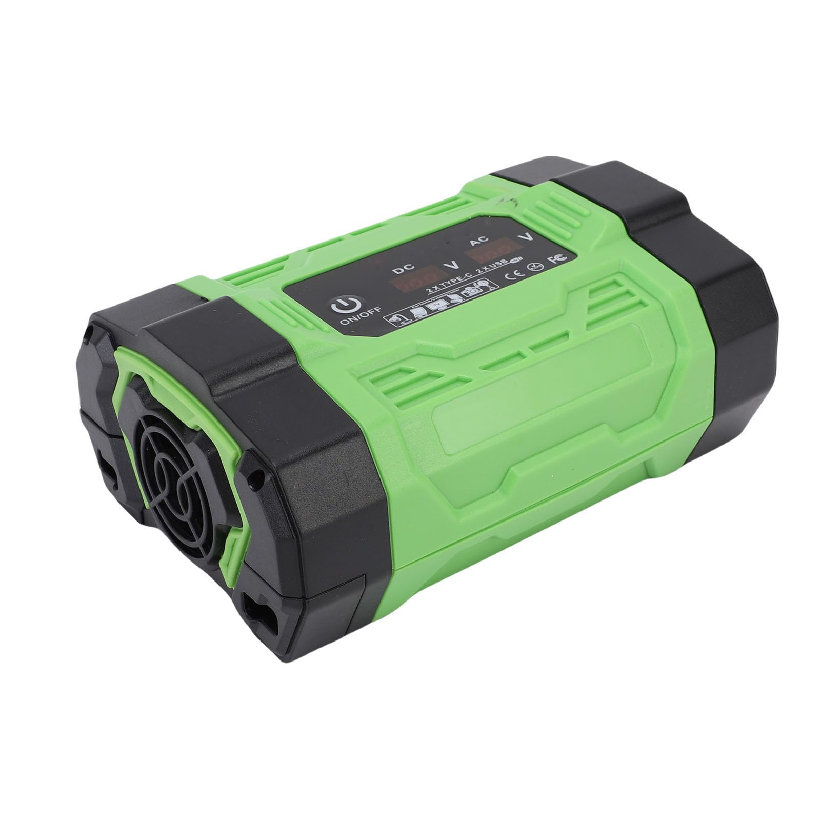 Dilwe Przetwornica Napięcia Samochodowego o Mocy 500 W, Napięcie DC 12 V na 220 V AC, 2 Porty USB 2 Porty Typu C Gniazda Prądu Przemiennego, do ładowania W Podróży na Zewnątrz,