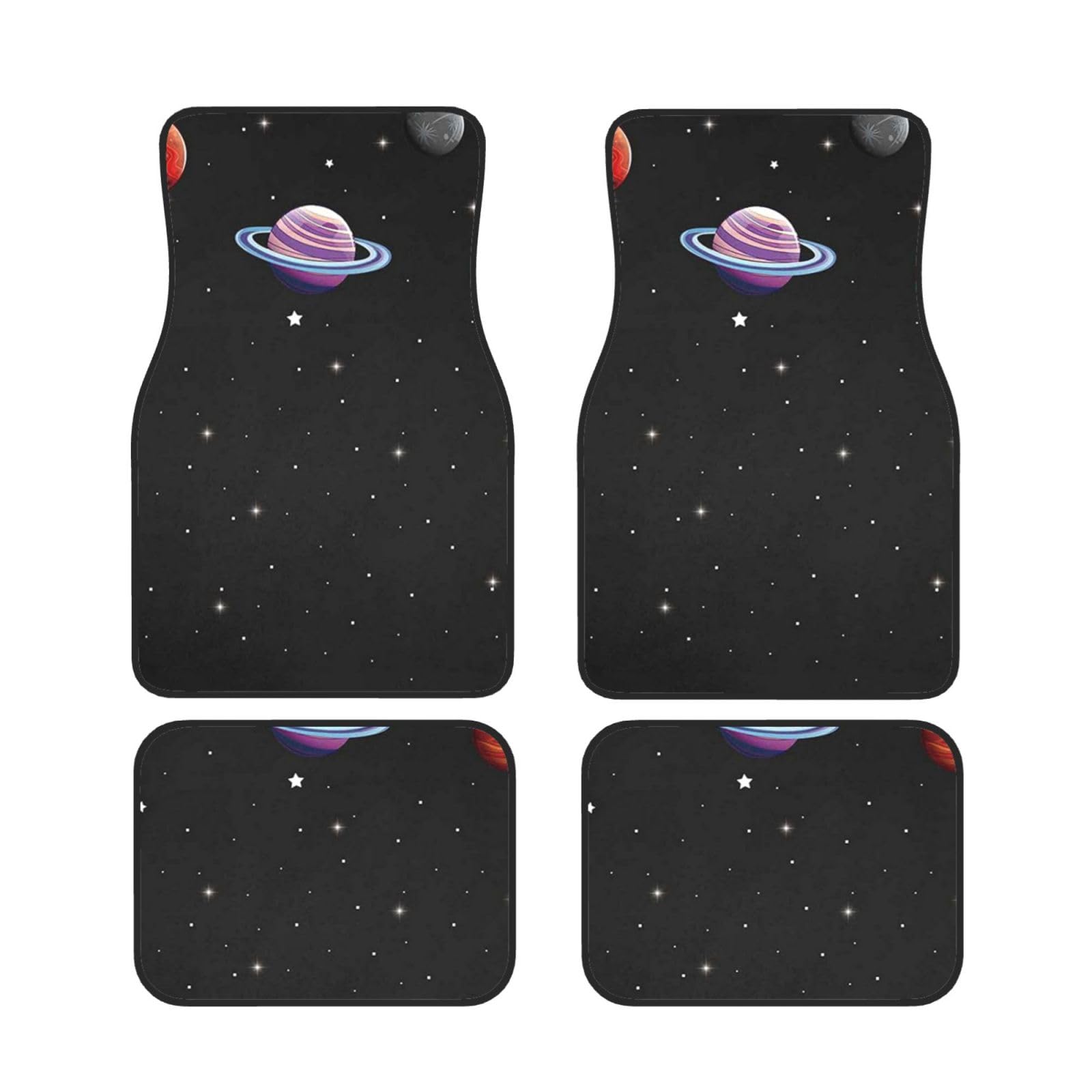 Tapis De Sol Voiture étoiles Colorées - Lot De 4 Tapis Universels Antidérapants Pour SUV, Berline