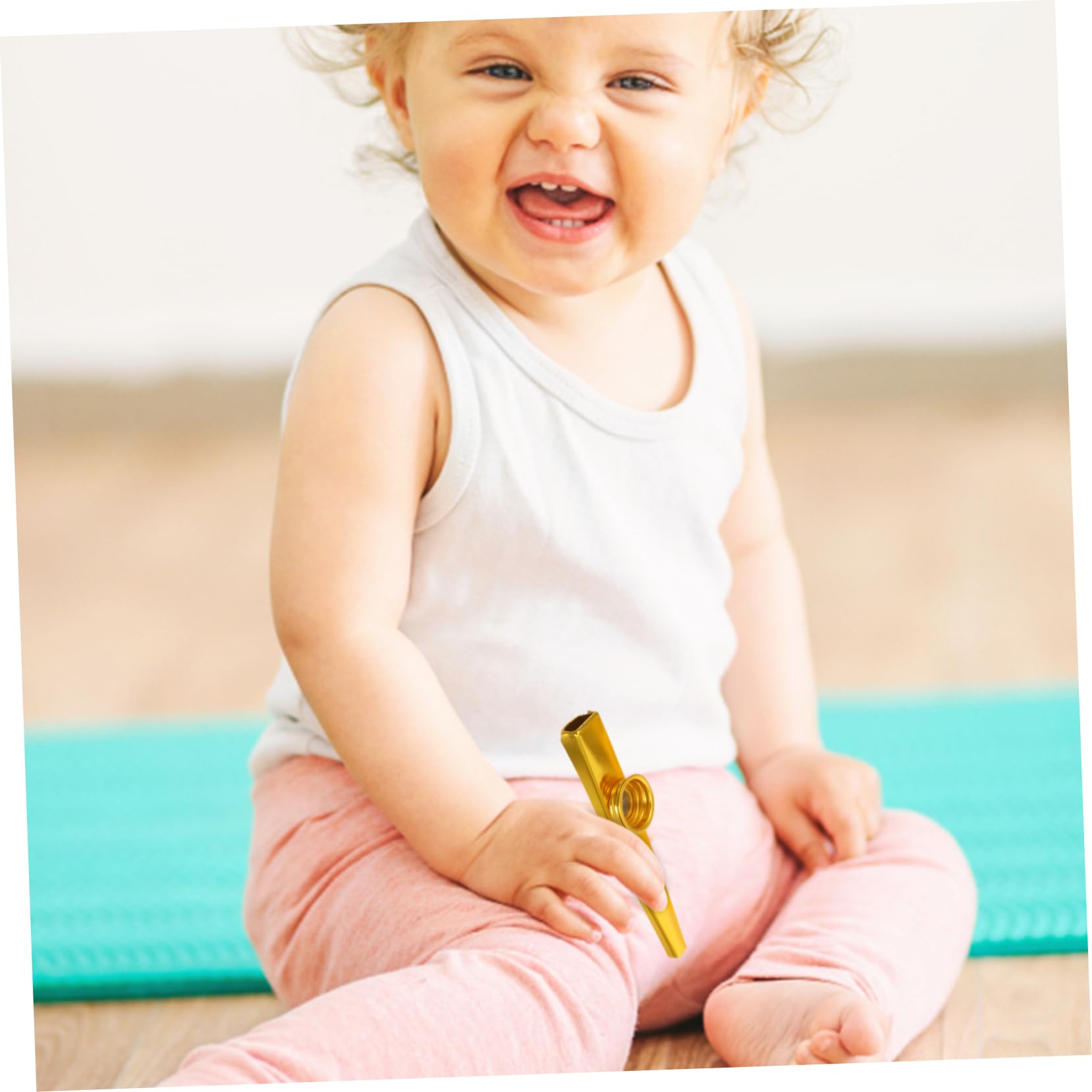 VANZACK 1 Set Kazoo with Metal Kazoo and Flute Diaphragms Lightweight Musical Instrument for Beginners and Practicing and Easy to Play for Guitar and Ukulele