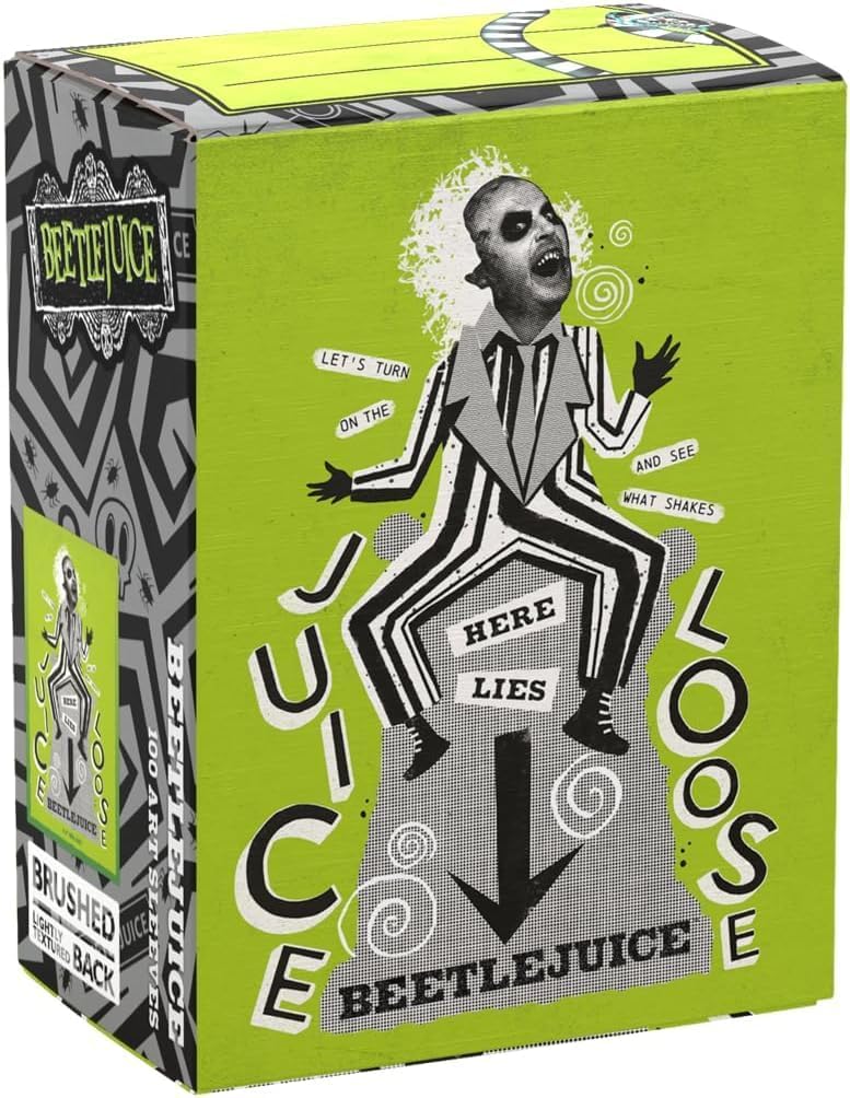 Dragon Shield: Beetlejuice - 100CT Brushed Art Card Sleeves - Compatible with Magic The Gathering, Pokémon, and Yugioh TCG & LCG Protection, for Toploaders