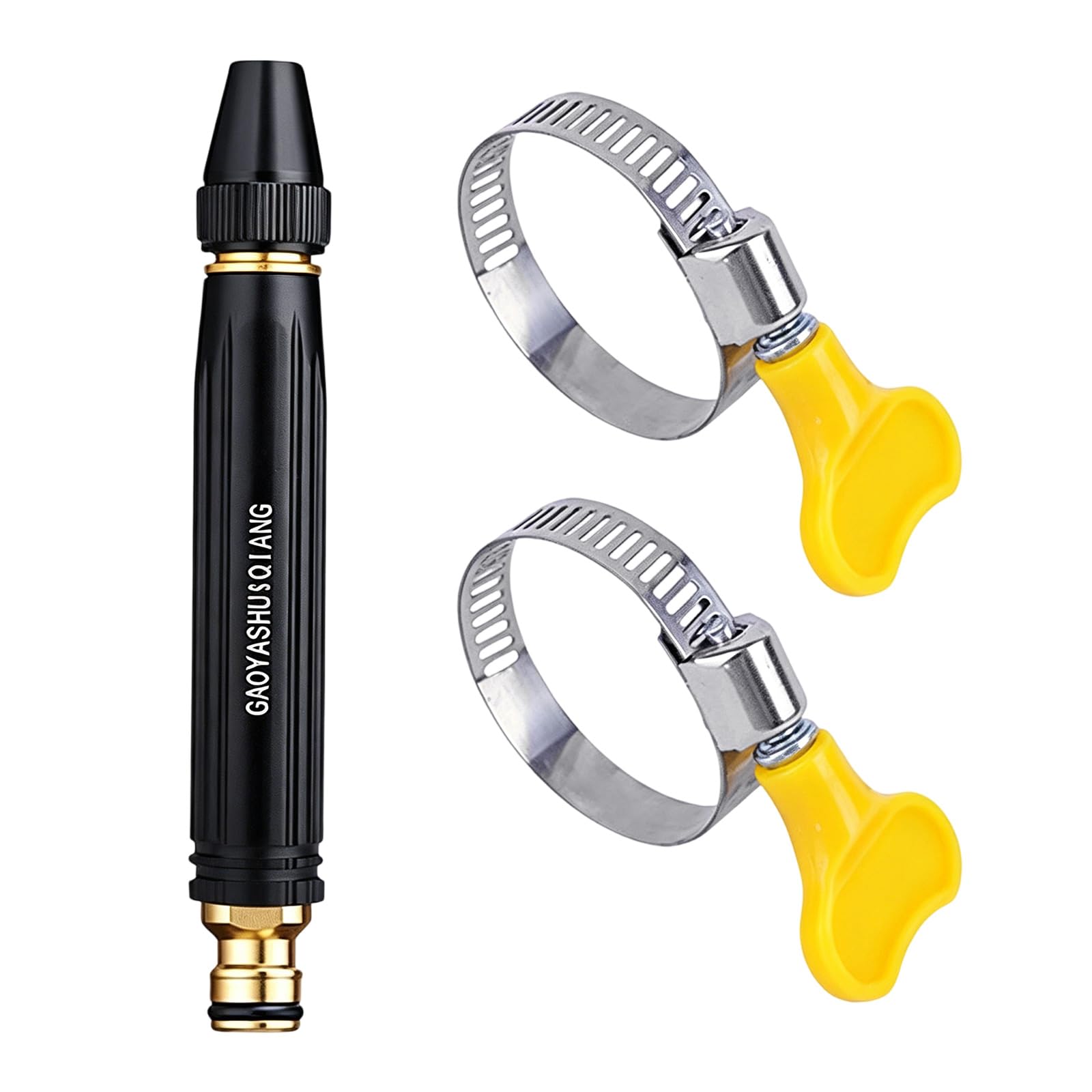 Msioytog 1 Pack Pressure Car Wash Water Tool Nozzle With Metal Hose Clamp Powerful Water Sprays Tool For Efficient Vehicle Cleaning Powerful Sprinkle Nozzle