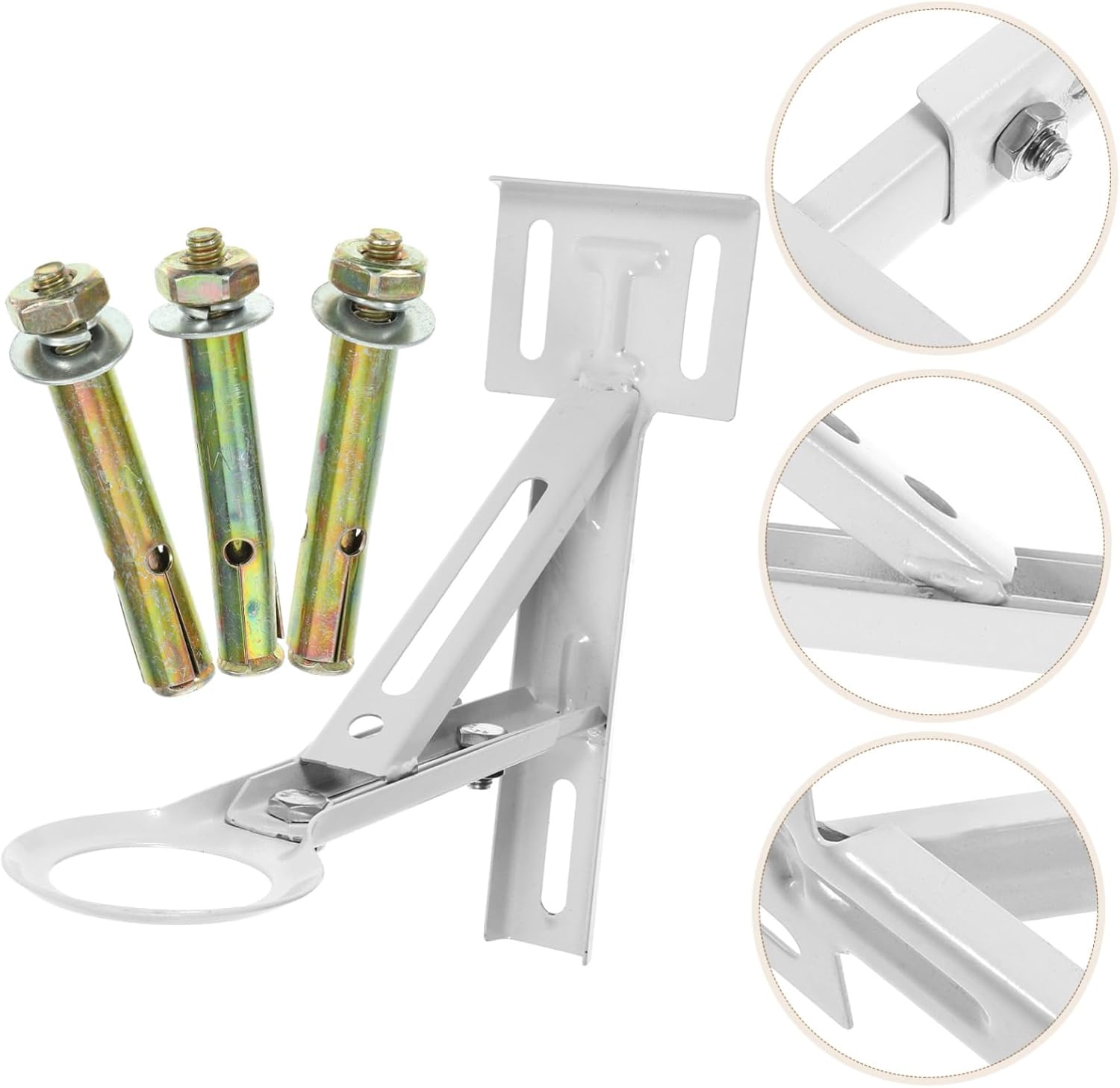 Lurrose 3sets Retractable Undermount Sink Bracket Durable Kitchen Sink Support Expansion Screws Easy Installation for Washbasin Stability and Safety