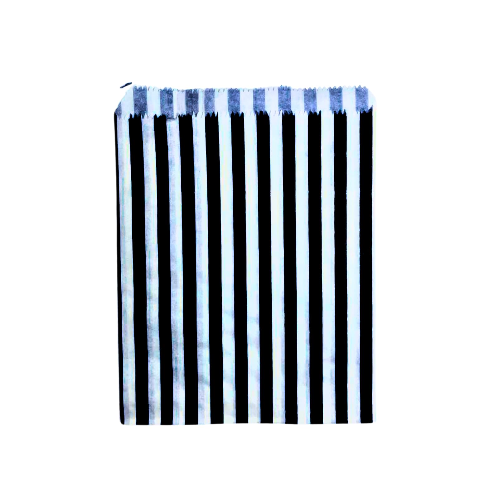 Black Pick N Mix Sweet Candy Striped Paper Treat Bags - 10x14" Pack of 500 — image 1