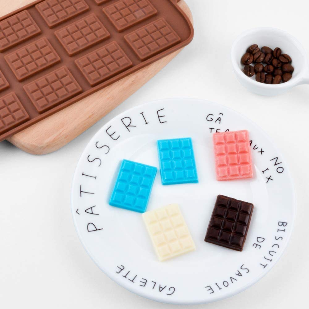 RKPM HOMES Silicone Chocolate Mold Candy Mold Jelly Ice Cube Tray Muffin Sugar Craft Fondant Mold Mould Cake Decorating Tools (12 Cavity Chocolate Mold) — Amazon image 5