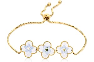 Classic Pressed Flower Bracelet