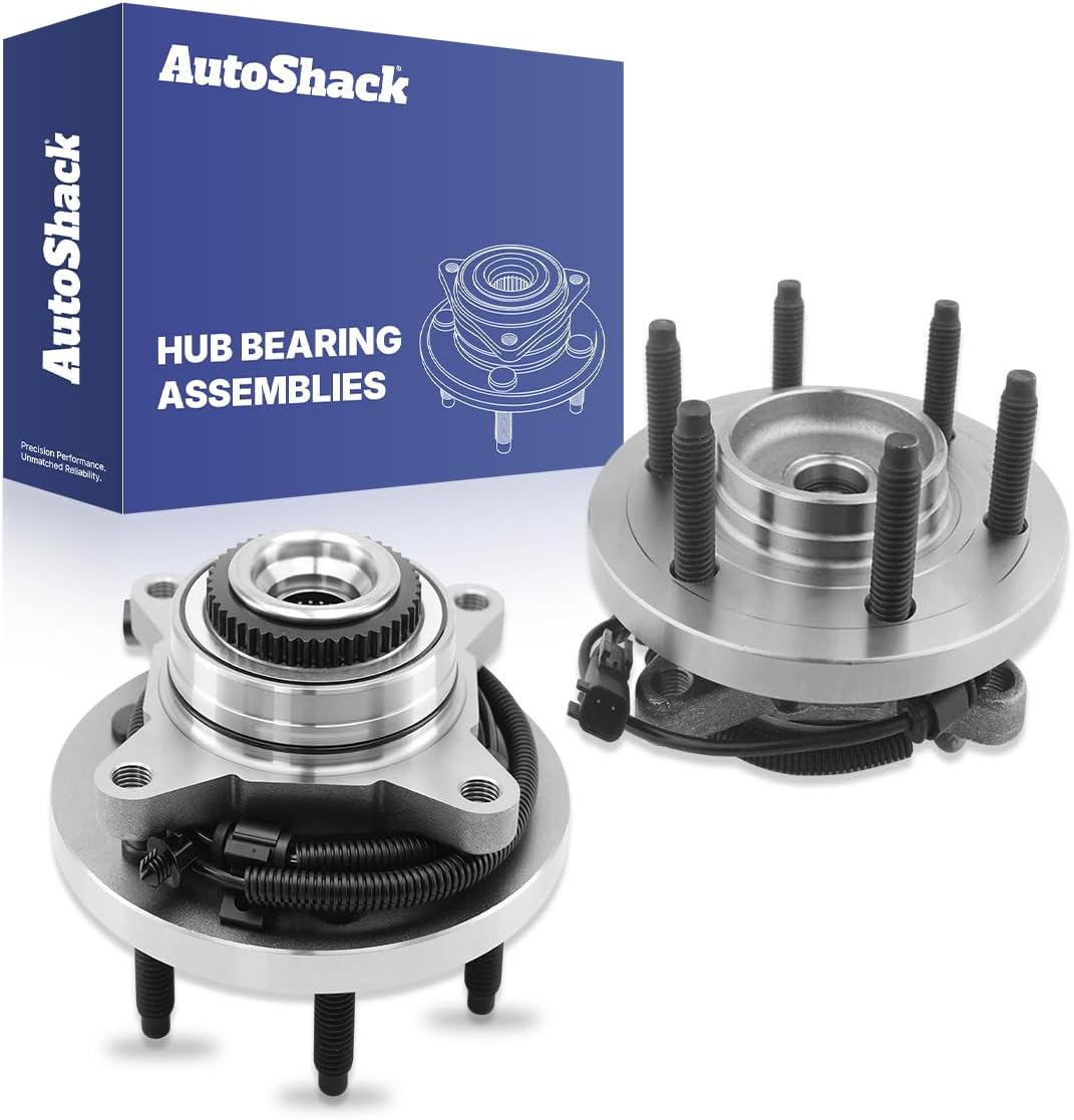 AutoShack Front Wheel Hub Bearing Assemblies Left & Right with ABS Replacement for 2010-2014 Ford F-150 2011-2014 Ford Expedition 2011-2014 Lincoln Navigator 2-PC Set