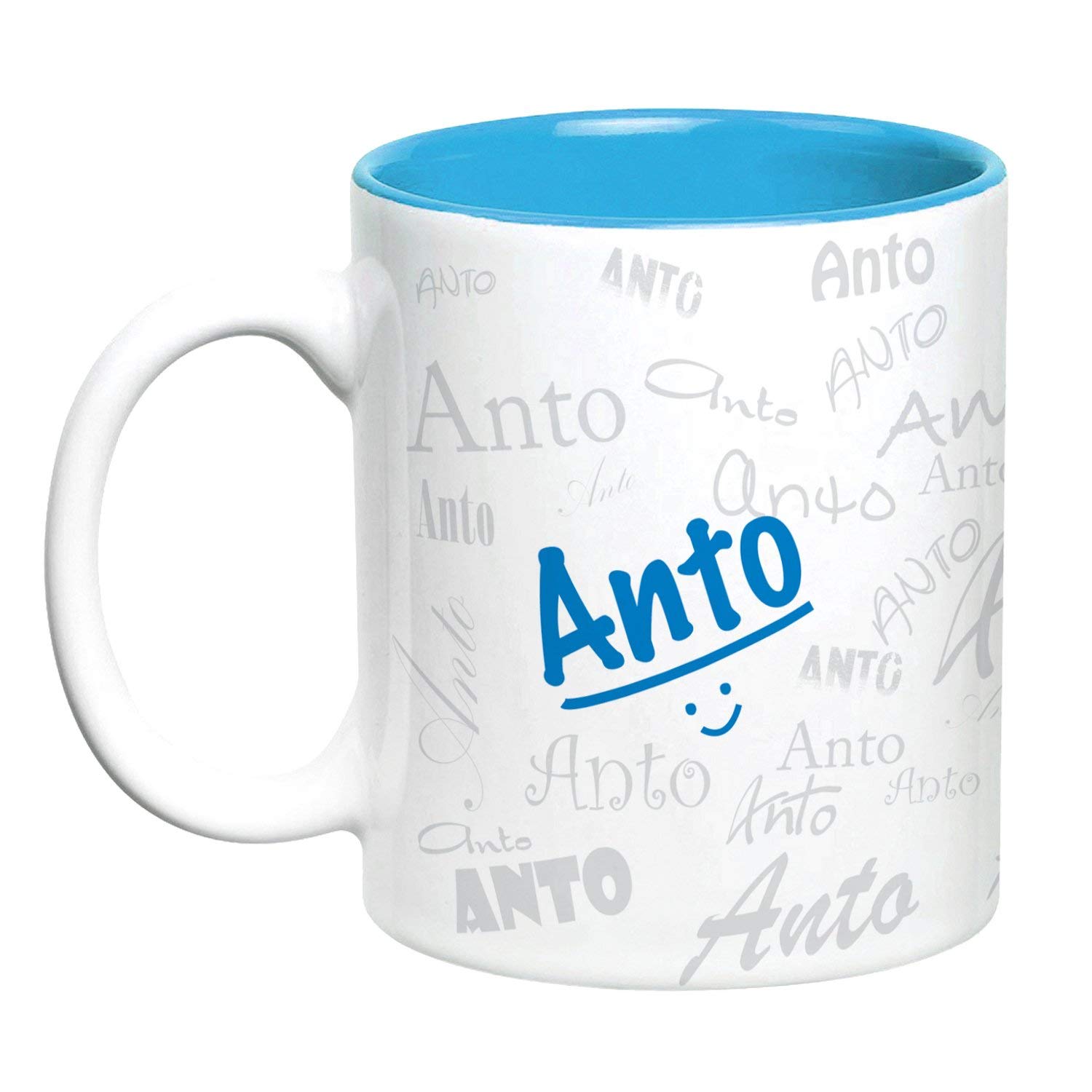 Hot Muggs Me Graffiti Mug - Anto Personalised Name Ceramic, 315 ml, 1 Unit